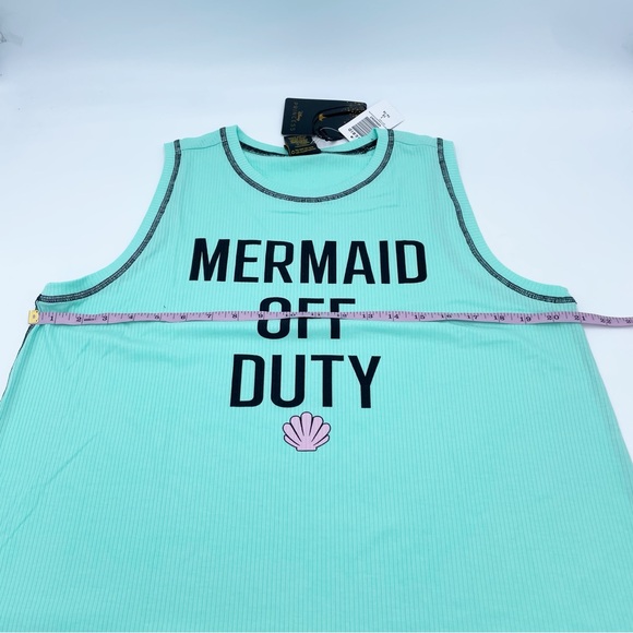 NEW Torrid Disney The Little Mermaid Off Duty Rib Fitted High Neck Tank Size 1X - Picture 9 of 10